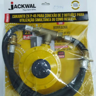 Conjunto para P45 para utilização de botijão reserva vazão de 12kg/h